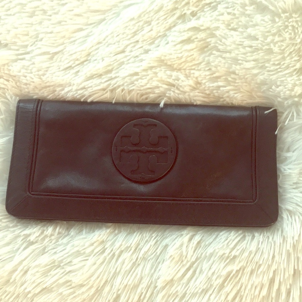 Tory Burch Black Leather Clutch